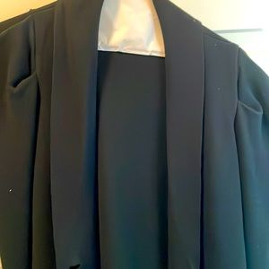 Puff sleeve medium length cardigan